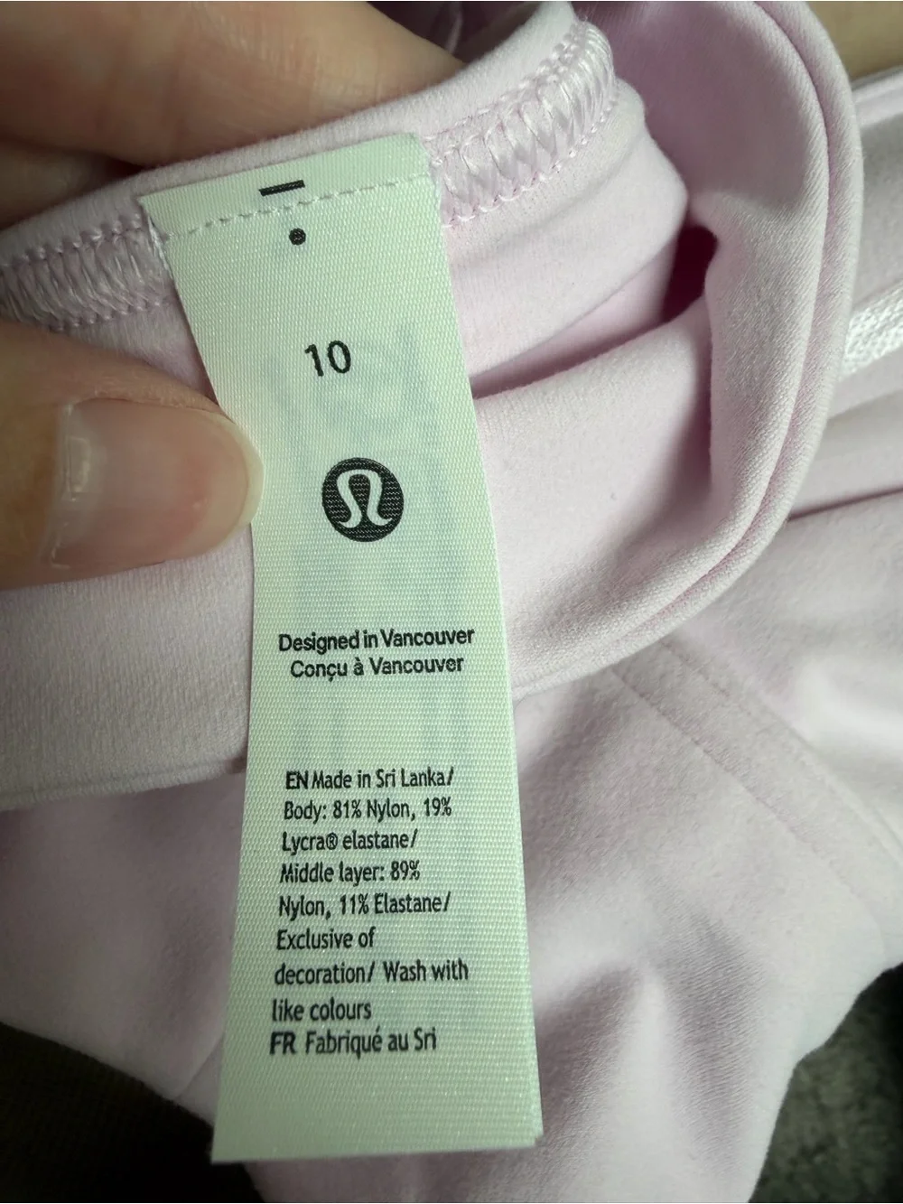 Lululemon Align Halter Bra *Light Support, C/D Cup Pink Organza
